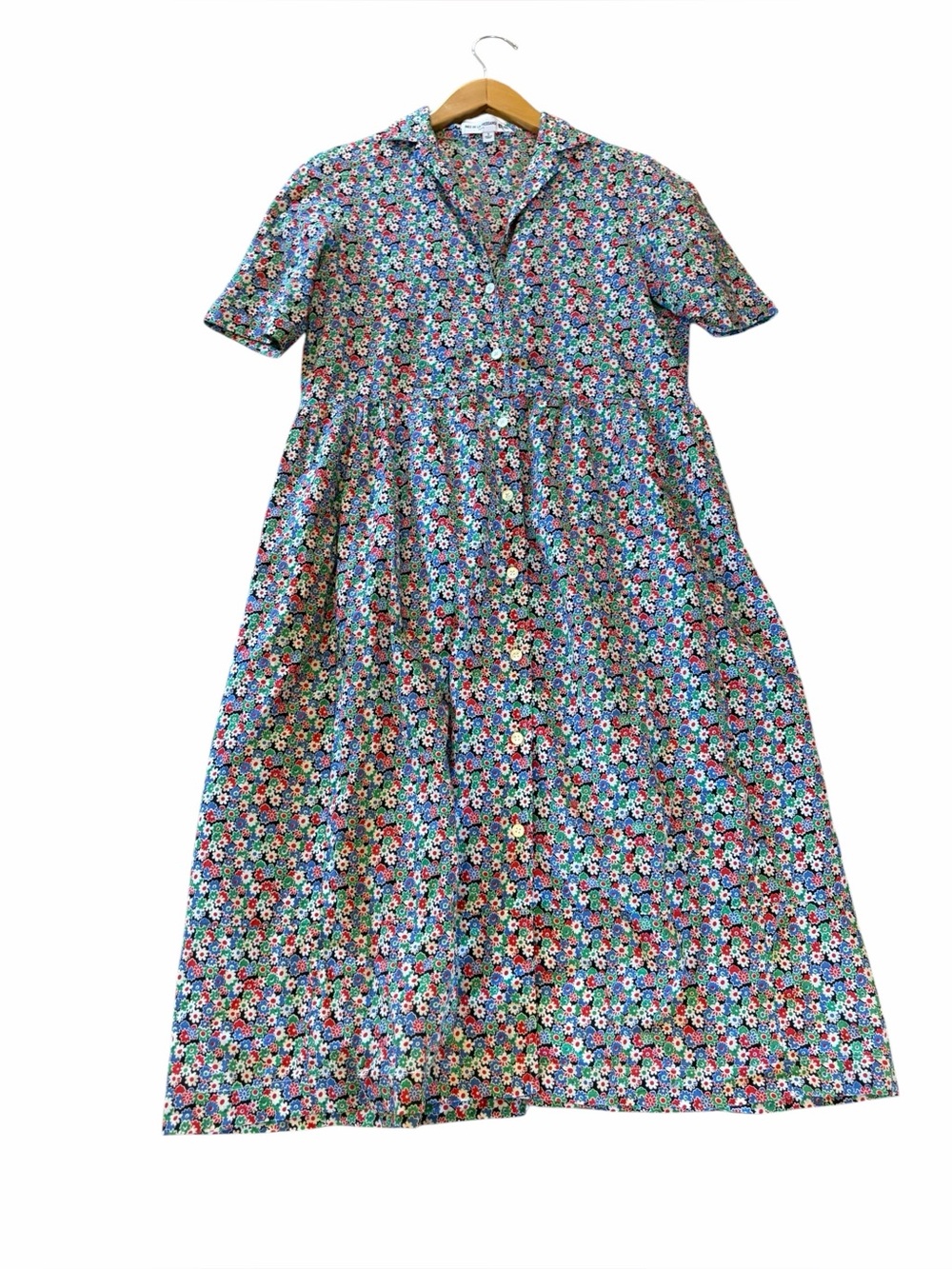 Uniqlo/Ines De La Fressange Floral Dress Button Small 90s Butter Mom